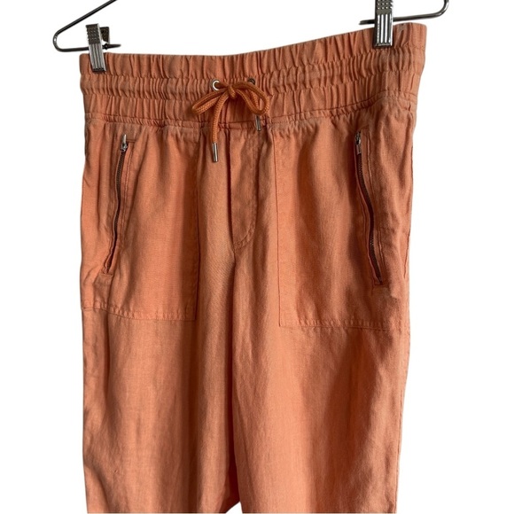 Athleta Cabo Linen Jogger, Cactus Peach, Size 4 - Picture 5 of 10